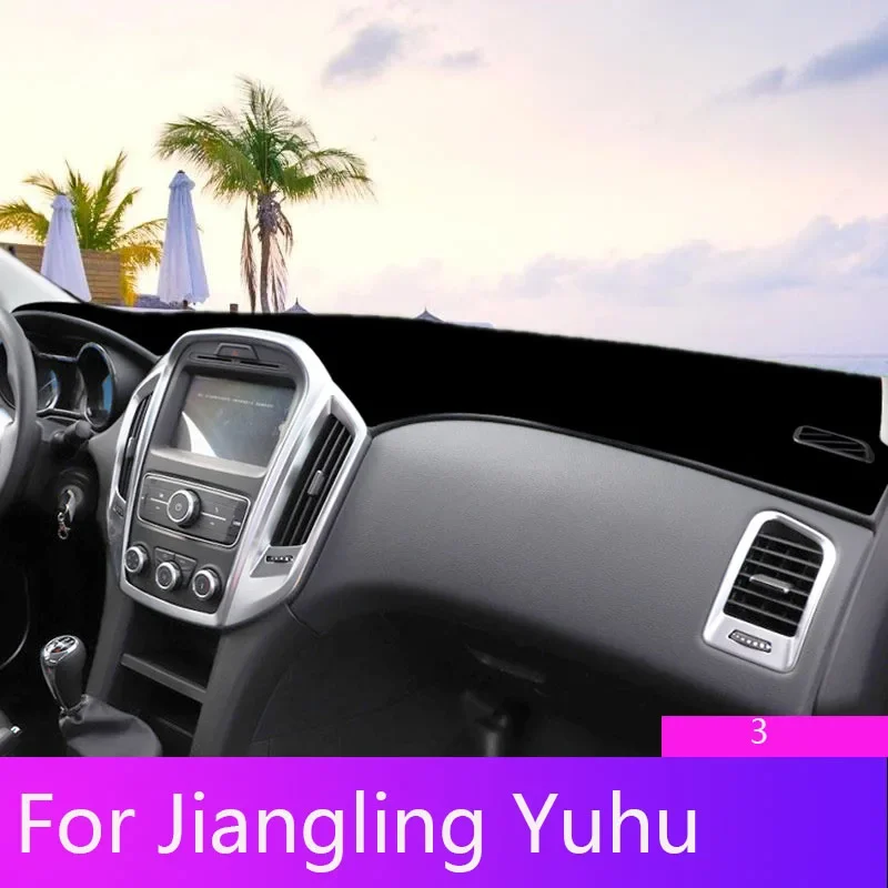 For Jiangling Yuhu 3 DashboardCar Dashboard Cover Mat Pad Dashmat Avoid Light Pad Sun Shade Instrument Panel Carpets Accessories