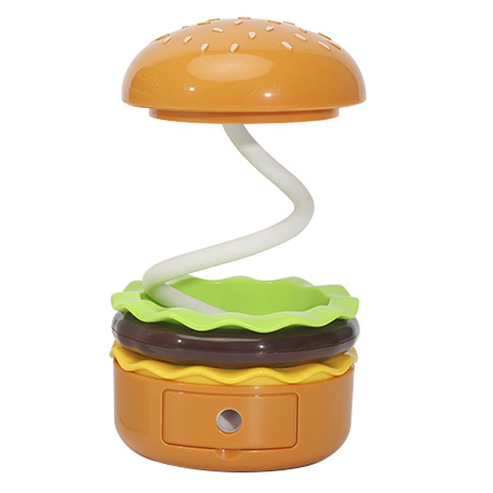 Lampada da tavolo a LED a forma di Hamburger con temperamatite lampada da tavolo da lettura regalo di compleanno per neonati bambini ragazze ragazzi