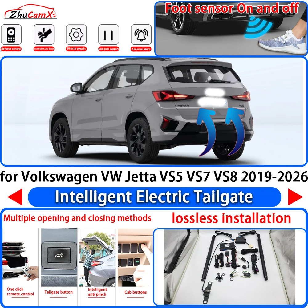 Pour Volkswagen VW Jetta VS5 VS7 VS8 2019-2026 Hayon Électrique Intelligent à Aspiration Automatique avec Vérin de Levage