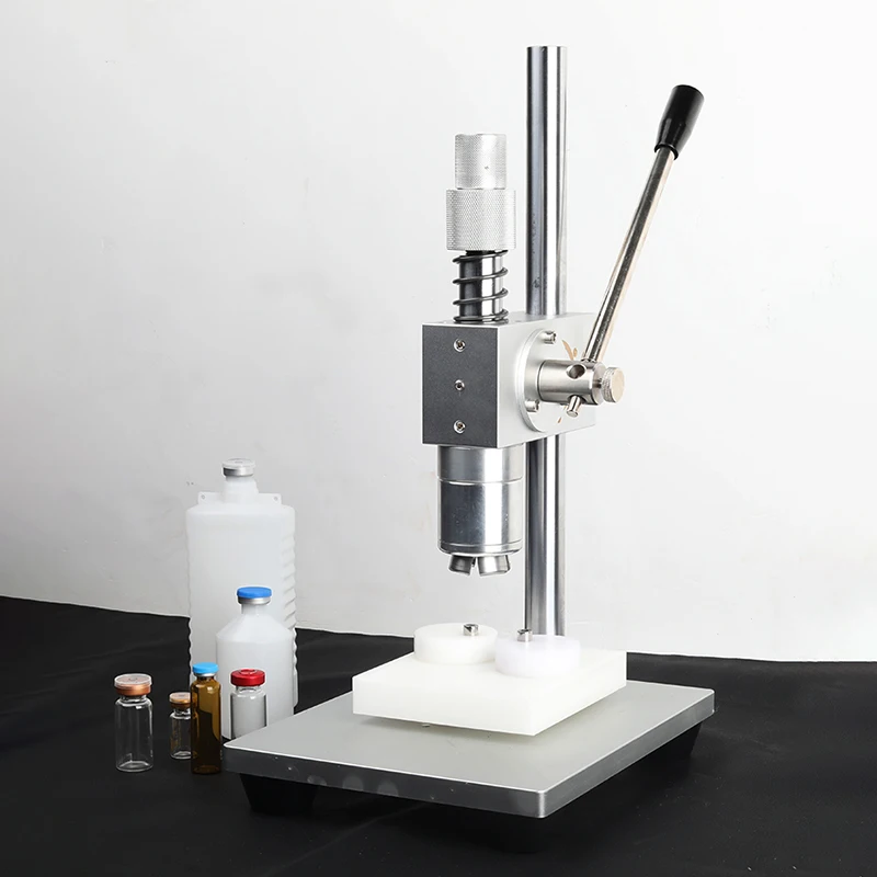 Capping Machine Packaging Equipment Manual Oral Liquid Bottle Sealing Capper Aluminum Plastic Locking Tools for Oil Glass Bottle view 5