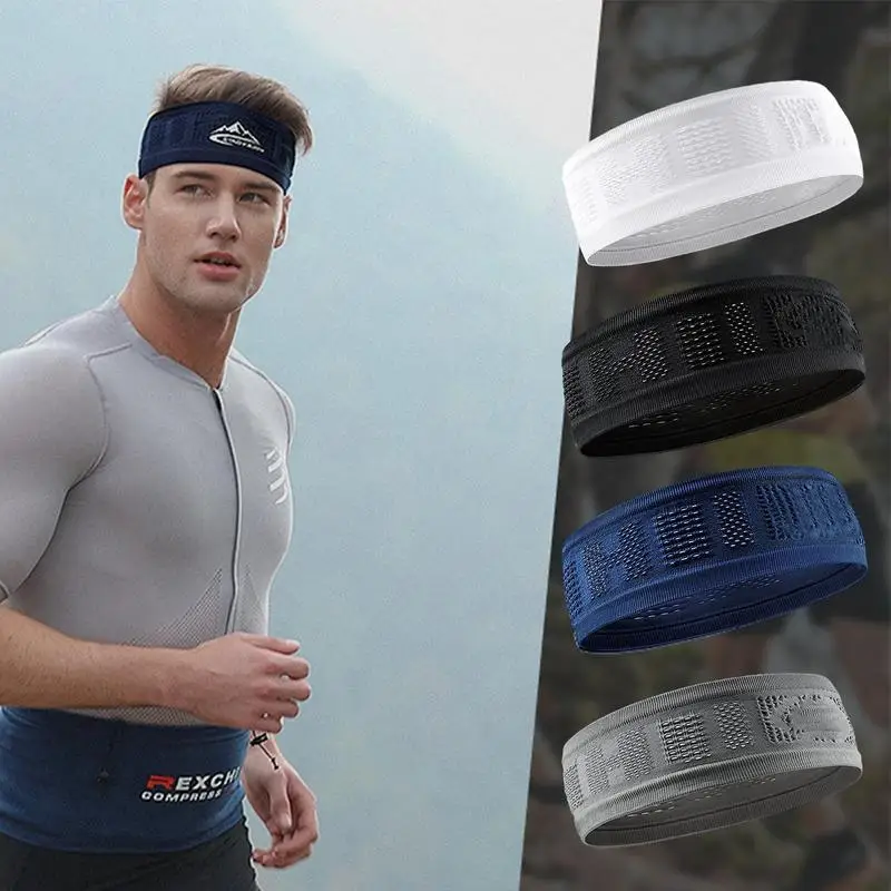 Soft Elastic Sports Headbands For Men Woman Gym Yoga Sweat Hair Bands Stretch Outdoor Sport Sweatbands Workout Hairbands