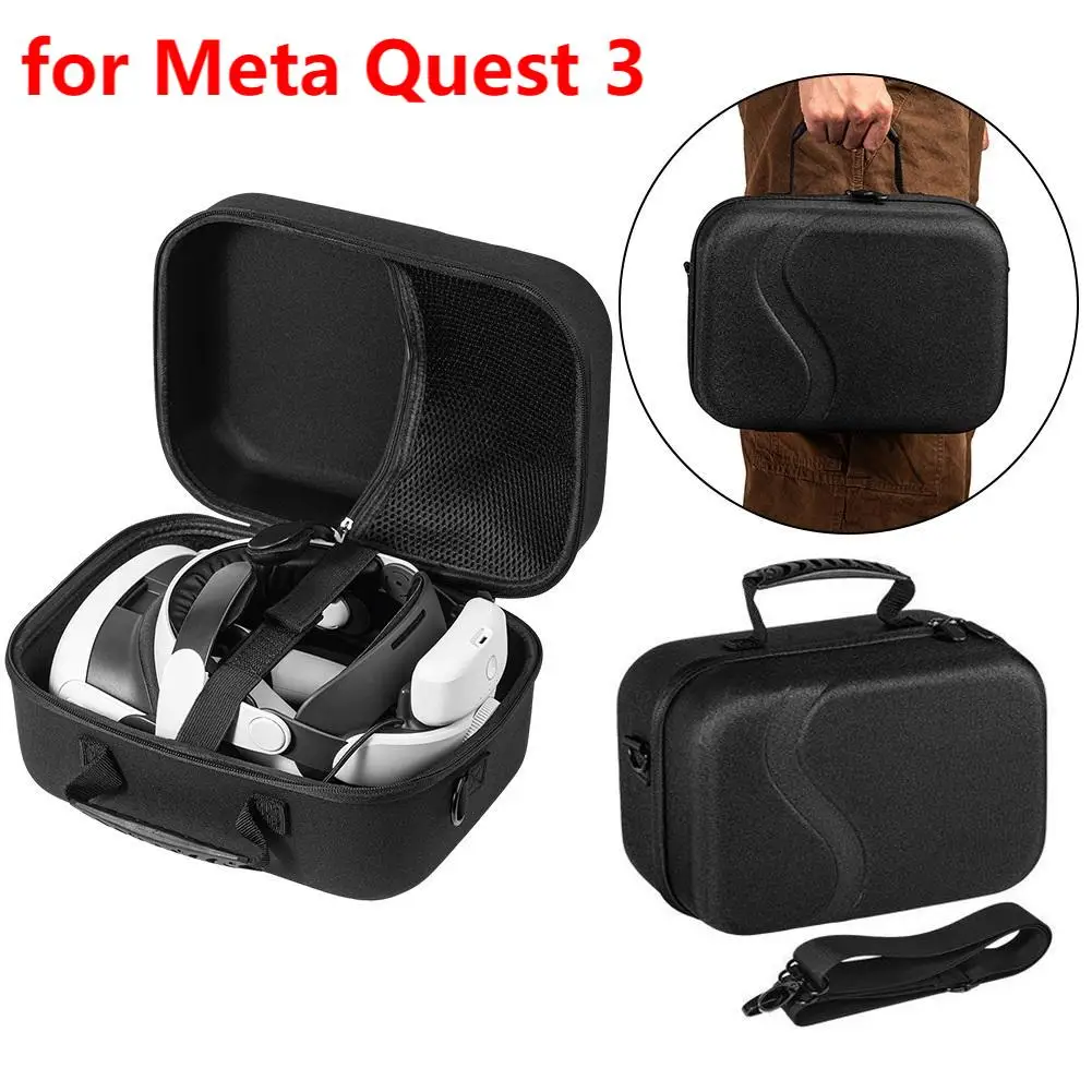 Portable Carrying Case For Meta Quest 3 Travel Case Shockproof Larger Capacity Storage Bag For BOBOVR M3 PRO VR Accessories