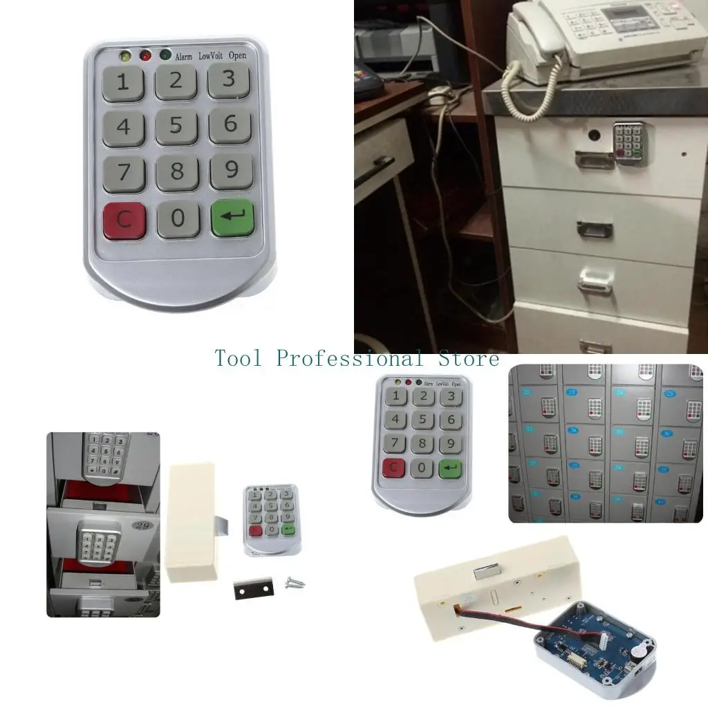 57QF Electronic Digital Keypad Supermarket Cabinets Door Code Number Password Lock