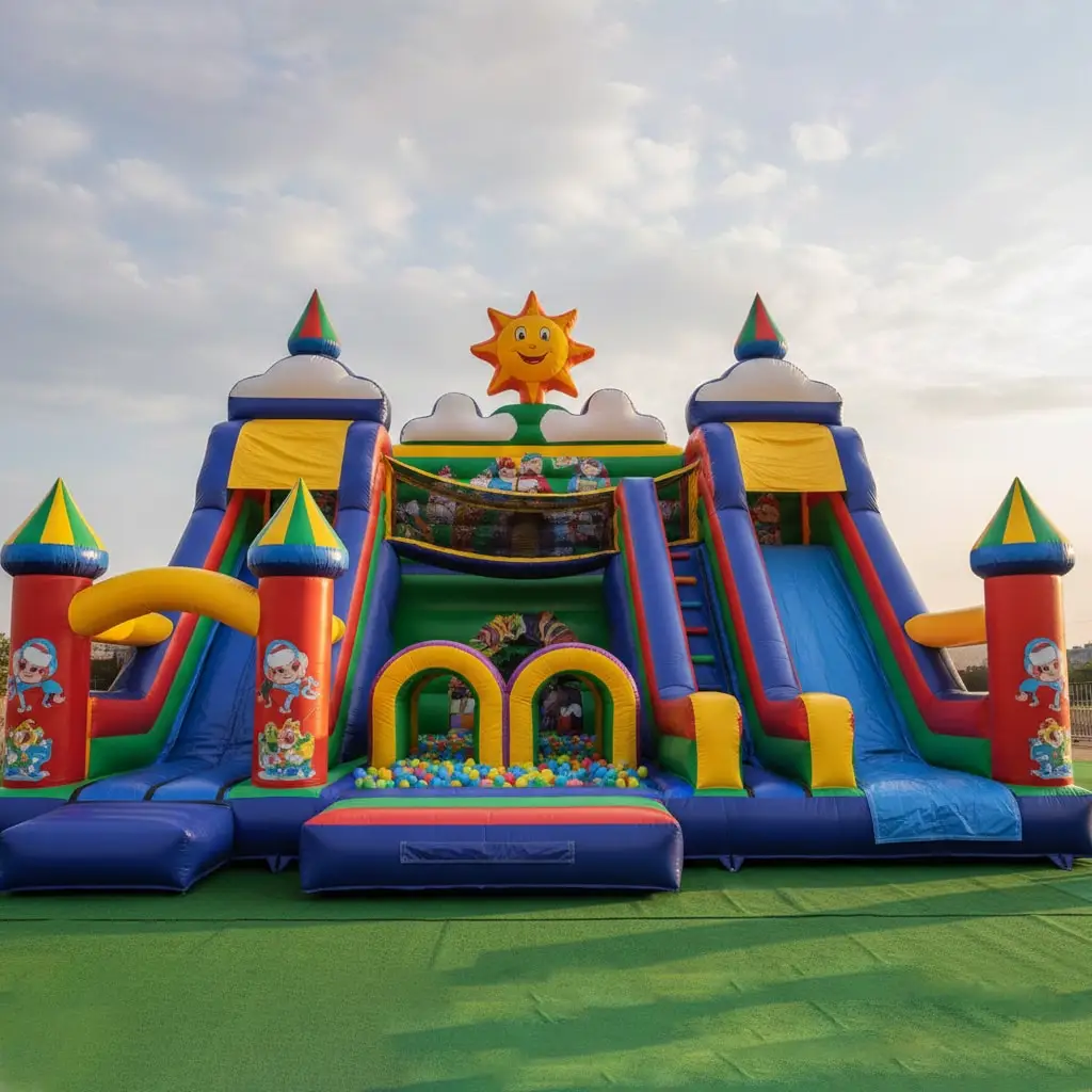 Premium Bounce House Professional Bouncer Commercial Inflatable Bouncy Castle Park Outdoor Adventure Best Jumper Jumping Sliding