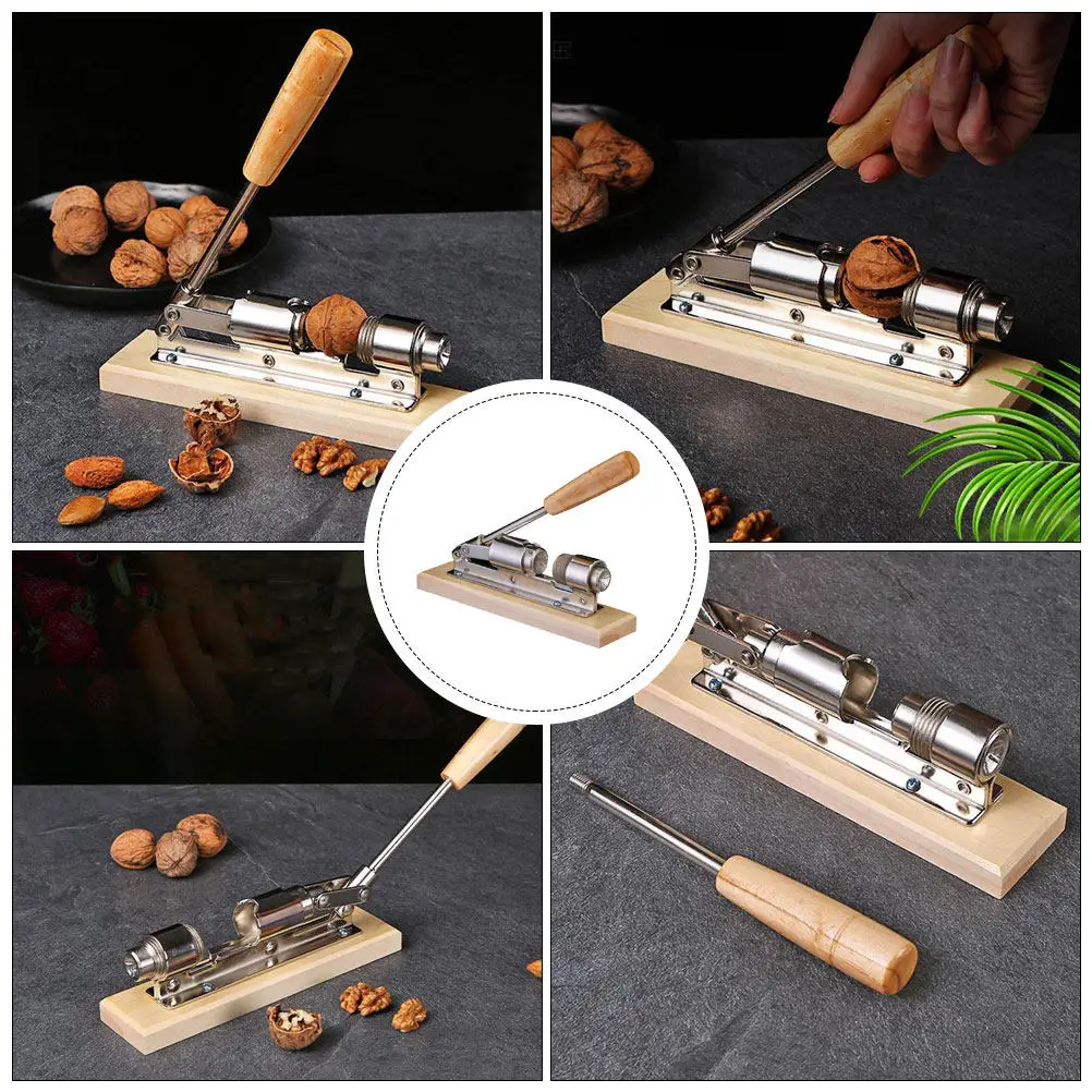 Mechanical Nutcracker Stainless Steel Walnut Opener Adjustable Nut Sheller Kitchen Tool Mechanical Nutcracker