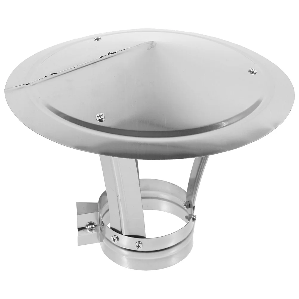 

Stainless Steel Cone Top Chimney Cap Weatherproof Roof Vent Cover Fireplace Exhaust Ventilation Protector Chimney Rain Caps