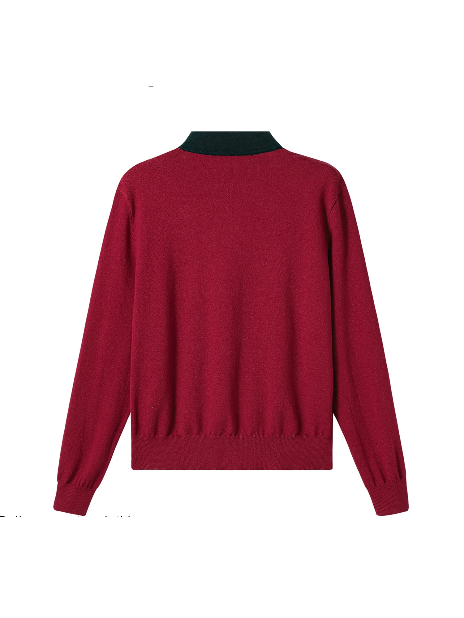 Women's Burgundy Cardigan Sweater Y2k Vintage 2000s Elegant Chinese style Jumper Knit Long Sleeves Korean Sweater Autumn Winter