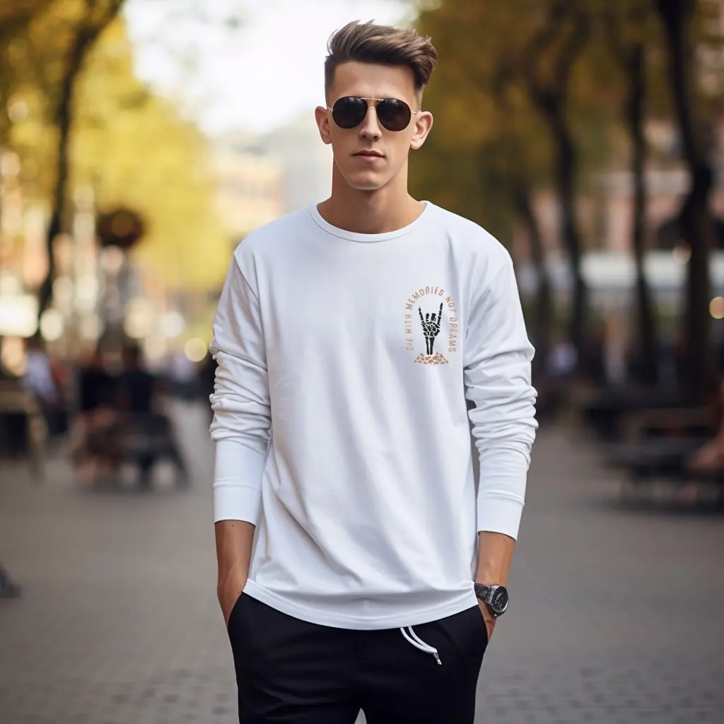 

Mens T Shirts Casual Long Sleeve Cotton Moisture Wicking Heavyweight Tees Tanks Classic Loose Fit Comfortable Tshirts For Men