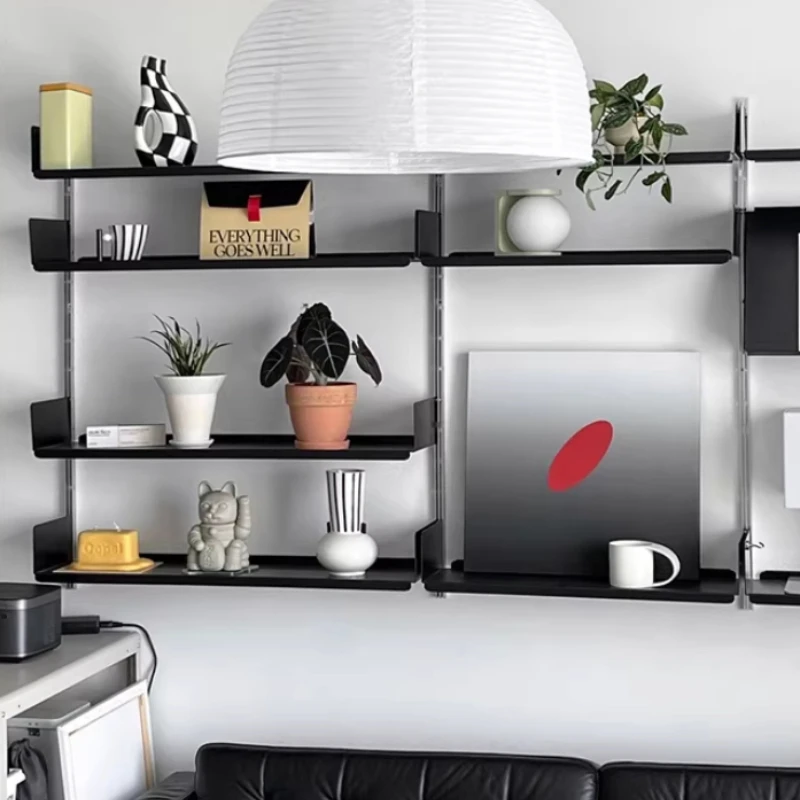 Modular Wall Mount Shelf Creative Interchangeable Rail Display System Multi-functional Bookcase Unit Living Room Showcase Rack