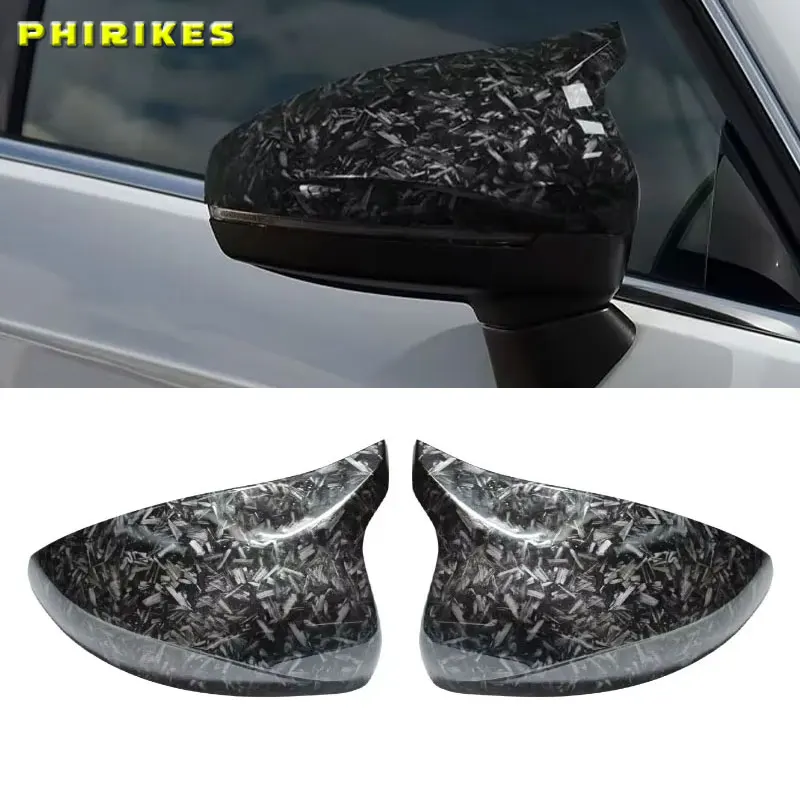 Para audi a3 8v s3 rs3 2014 2014-2020 substituição lateral asa espelho cobre tampas de carbono olhar 2015 2016 2018 2013 2014 2019