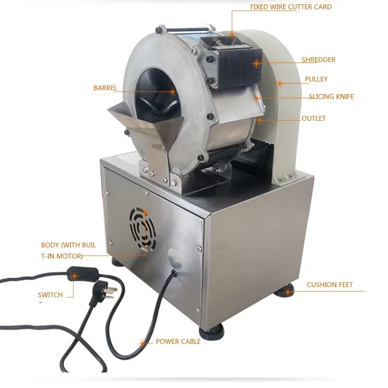 220V/180W Automatic Potato And Radish Slicing Machine Multi-Function And High Efficiency Vegetable Cutter 220 Electric Slicer