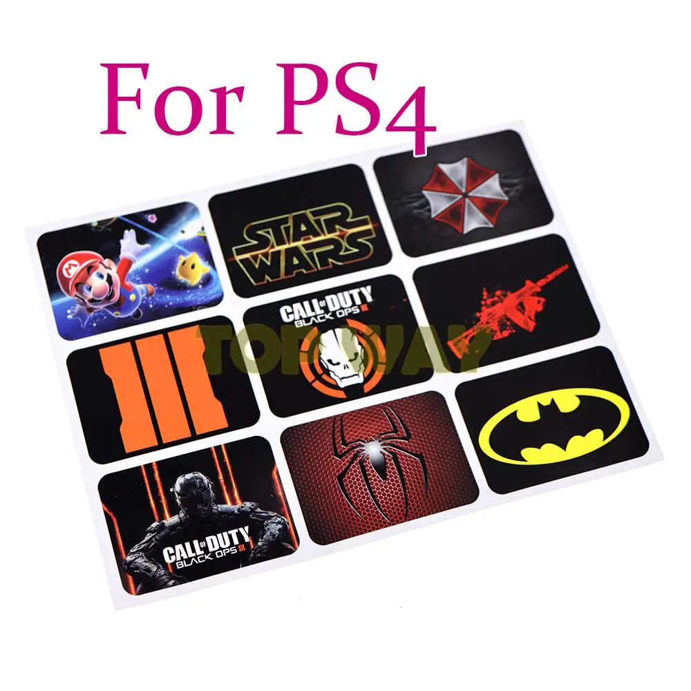 

500PCS For Sony PlayStation PS4 Custom PVC Touch Pad Vinyl Stickers For Sony Dualshock 4 Pro/Slim Controller Touchpad Protective