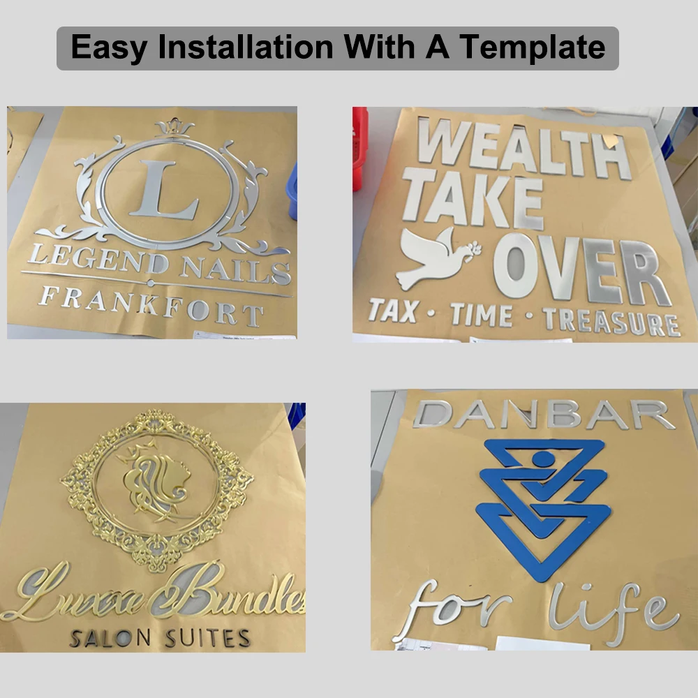 تخصيص ثلاثية الأبعاد شعار الأعمال تسجيل الليزر قطع الاكريليك الحائط اسم علامة صالون تجميل/مكتب/متجر/المنزل/الأسنان/SPA ديكور #3