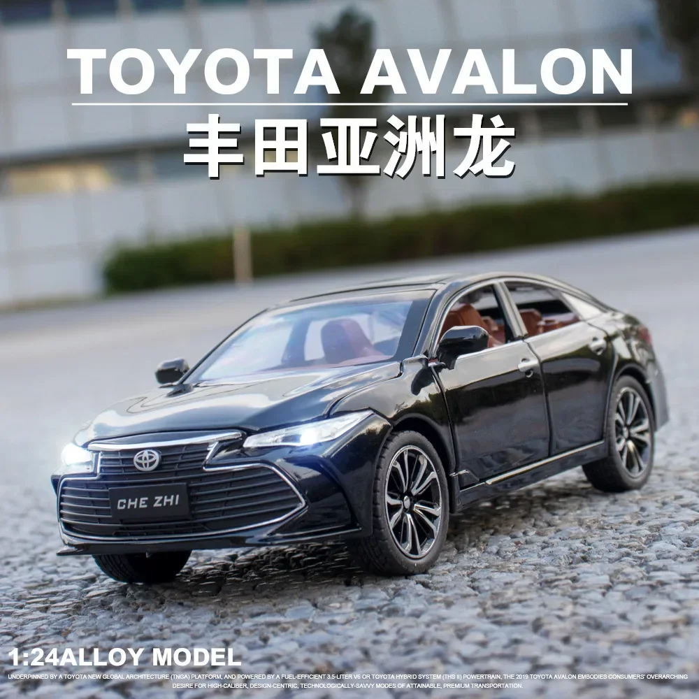 

1:24 TOYOTA AVALON High Simulation Diecast Metal Alloy Model car Sound Light Pull Back Collection Kids Toy Gifts