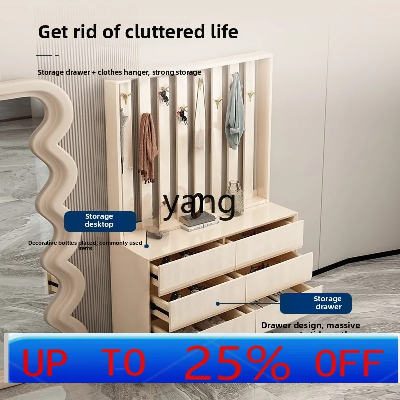 LMM Home Bedroom Bedside Cabinet Wall Hanging Hanger Integrated Storage Cabinet Simple Modern Living Room Locker