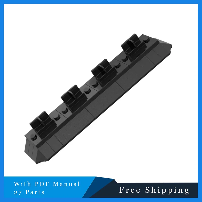 27 PCS Creative MOC Building Blocks Display Stand Model For 4 Brickheadz Model Technology Brick Assembly For Boys Birthday Gifts