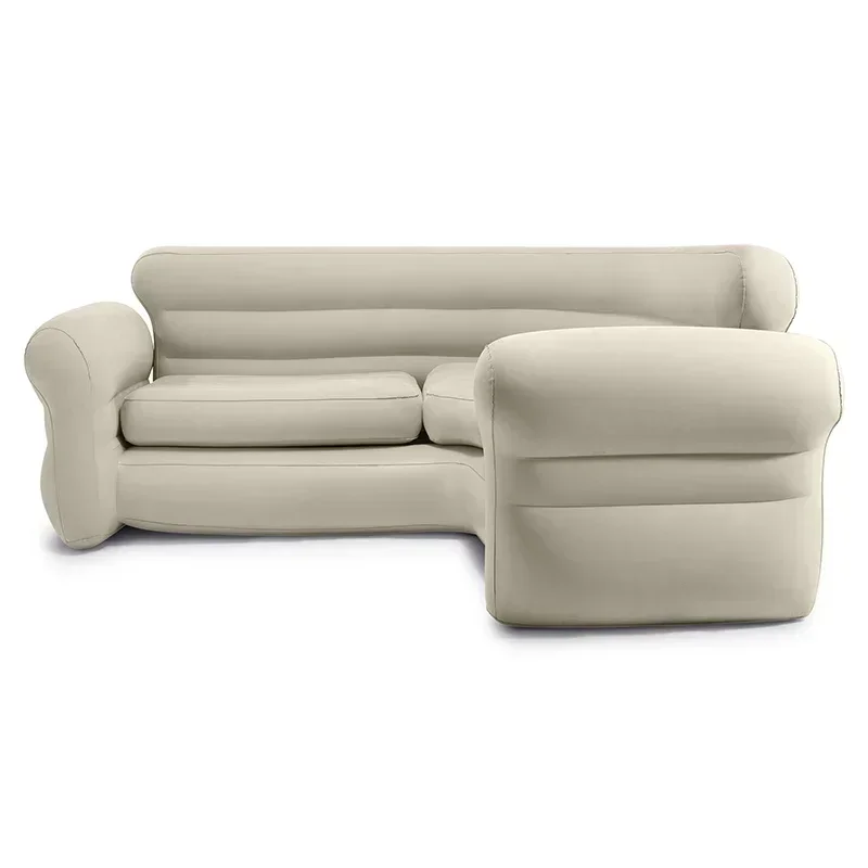 Intex 68575 Indoor Home Portable Inflatable Air Sofa Furniture Inflatable Corner Sofa