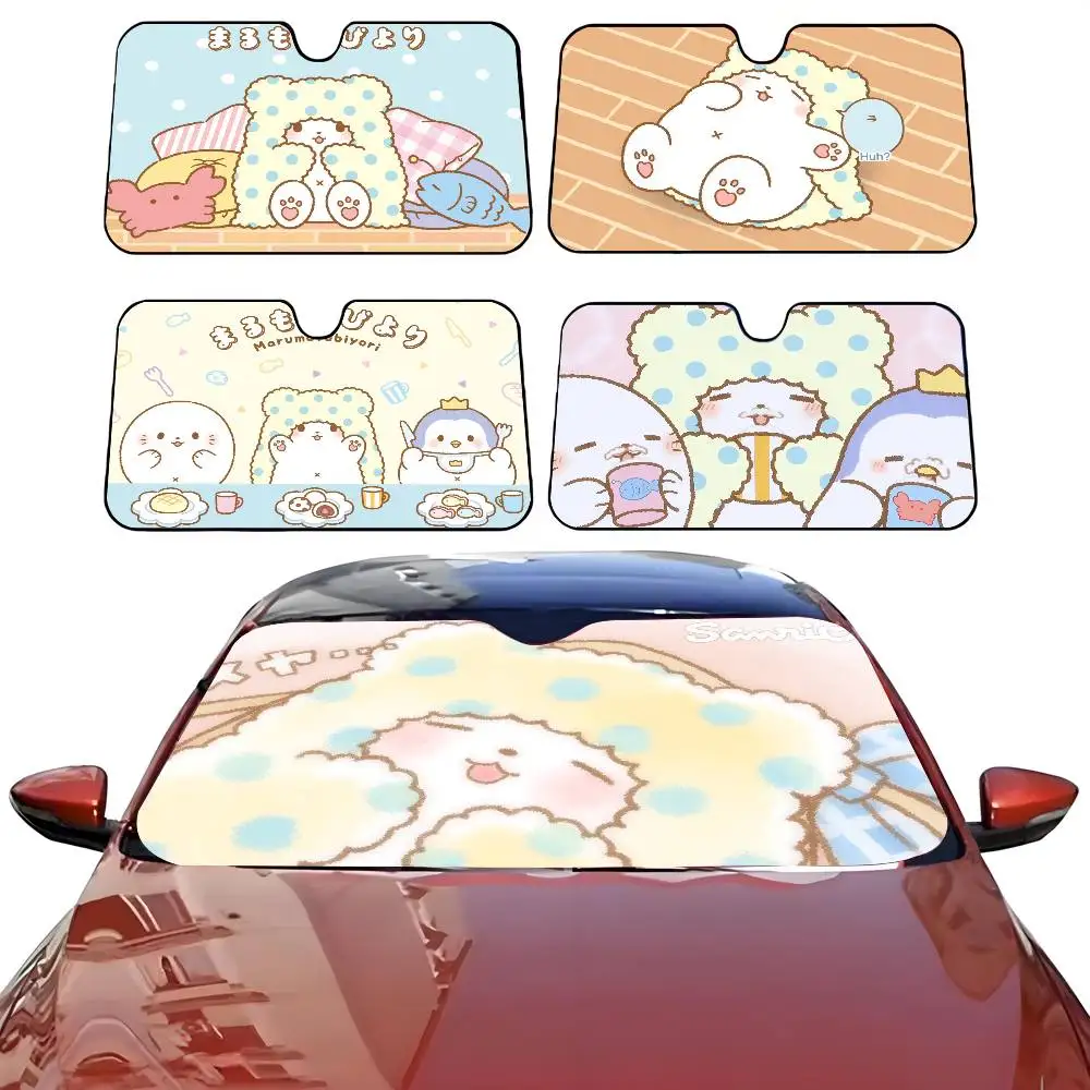 

Cartoon Cute M-Moppu Car SunShade Windshield Anti-UV Protection Front Sun Shade Cooling Protector for Vehicle Interior