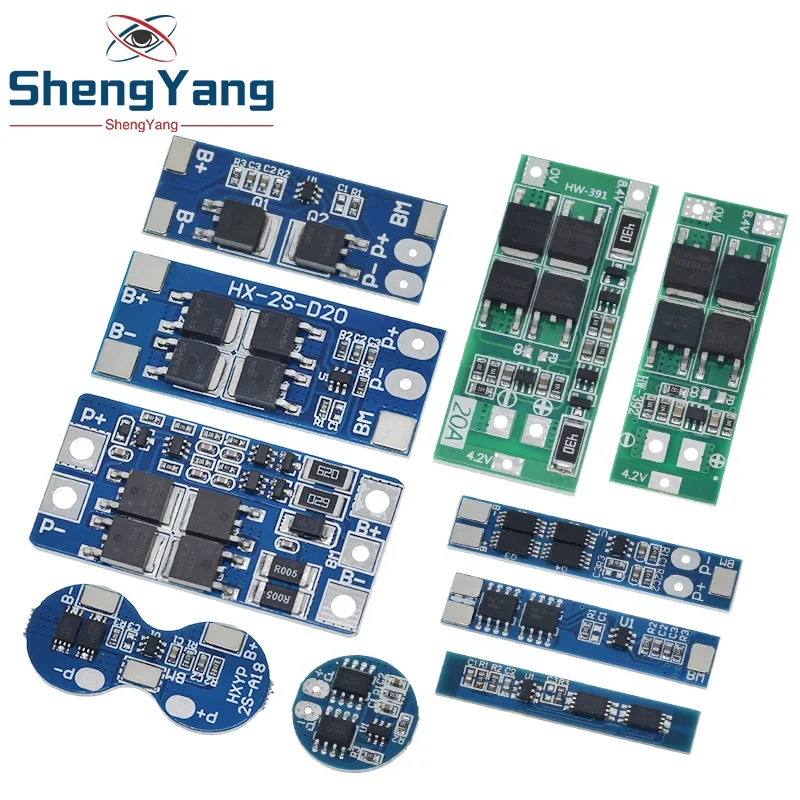 TZT 2S 3A 4A 5A 8A 10A 13A 20A 7.4V 8.4V Li-ion 18650 Lithium battery protection board / BMS board Standard / Balance image 4