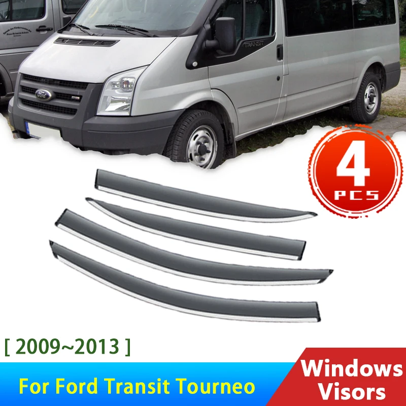 

Козырек для окна автомобиля Ford Transit Tourneo MK6 MK7 2009 ~ 2013 2012, аксессуары, ветрозащитные дефлекторы, защита от дождя и бровей, автомобильный навес