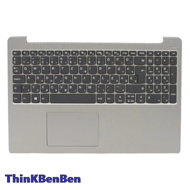 HU Hungarian Platinum Grey Keyboard Upper Case Palmrest Shell Cover For Lenovo Ideapad 330S 15 15IKB 15AST 15ARR 5CB0R07325