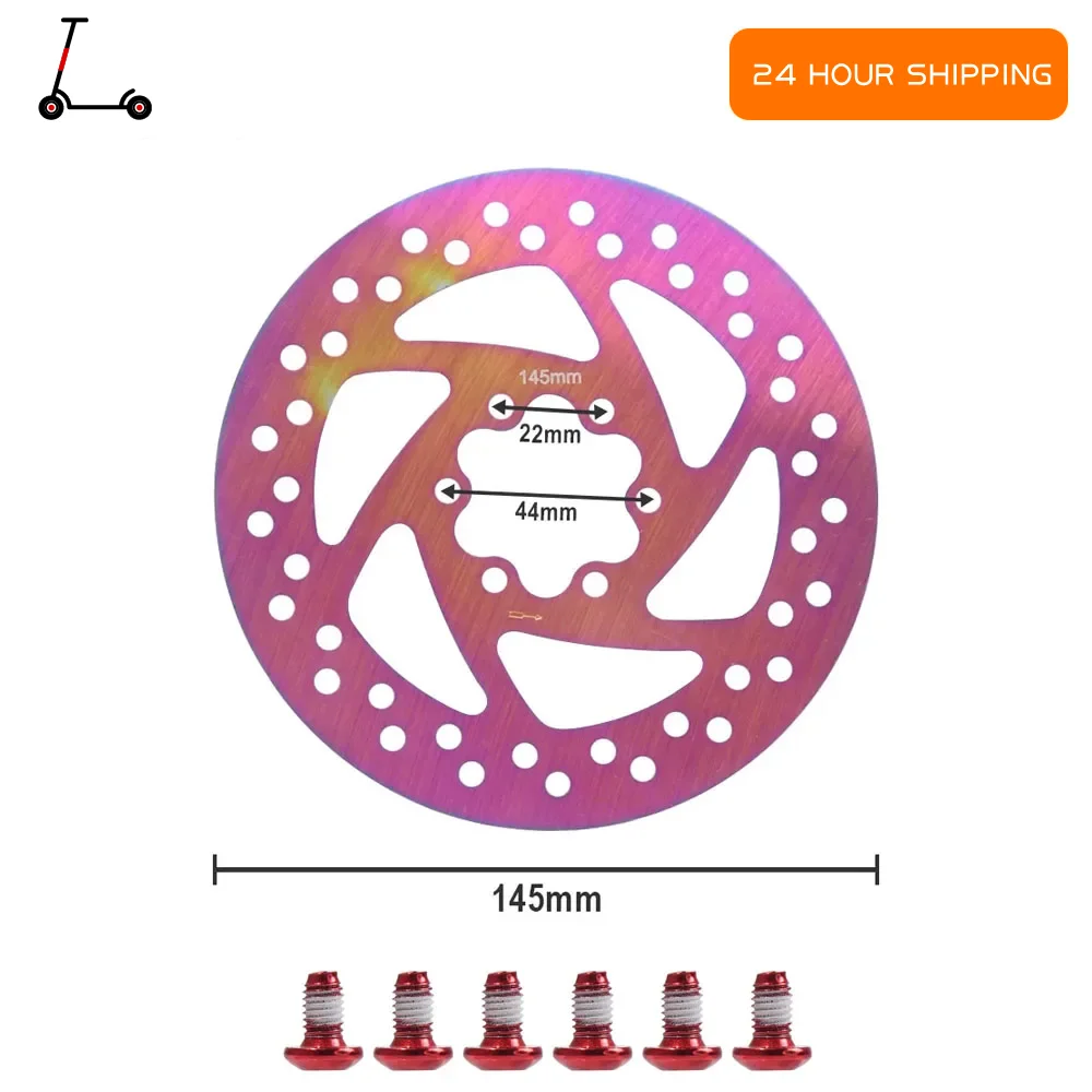 

1/2pc Universal 145mm 6 Hole Stainless Disc Brake Pads For Kaabo Wolf Warrior Electric Scooter Disc Brake Rotor Upgraded Parts