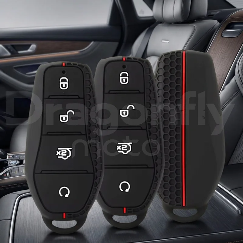 Funda de silicona para llave de coche, llavero para BYD Atto 3 Song Plus Seal King Leopard 5 Dolphin Seal U Seagull Song Pro Qin E7 Han