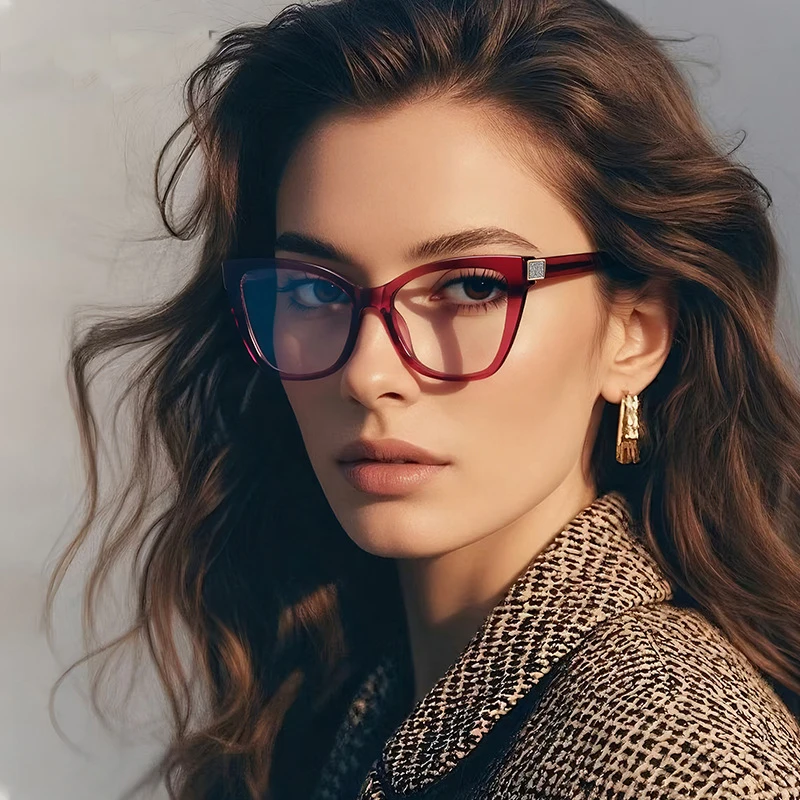 

Новые модные очки для чтения с защитой от синего света, дизайн «кошачий глаз» с бриллиантами, унисекс, женские, с возможностью индивидуальной коррекции зрения, модель 2278