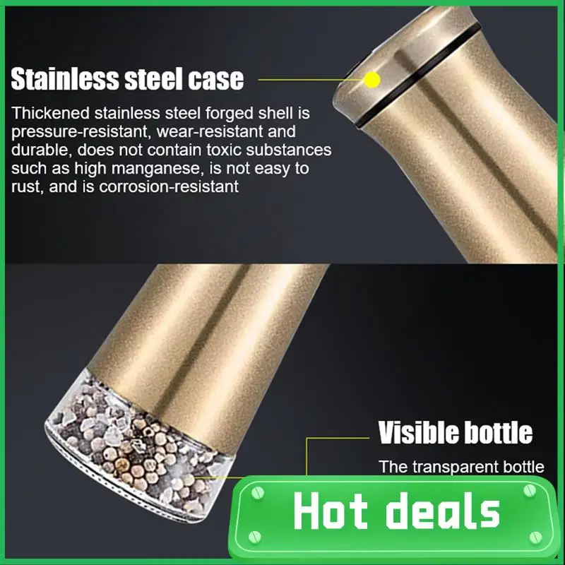 Кухонный шейкер LUDA, бутылка для приправ, диспенсер, контейнер для посуды, бутылка из стали, банка из нержавеющей стали, прочная банка