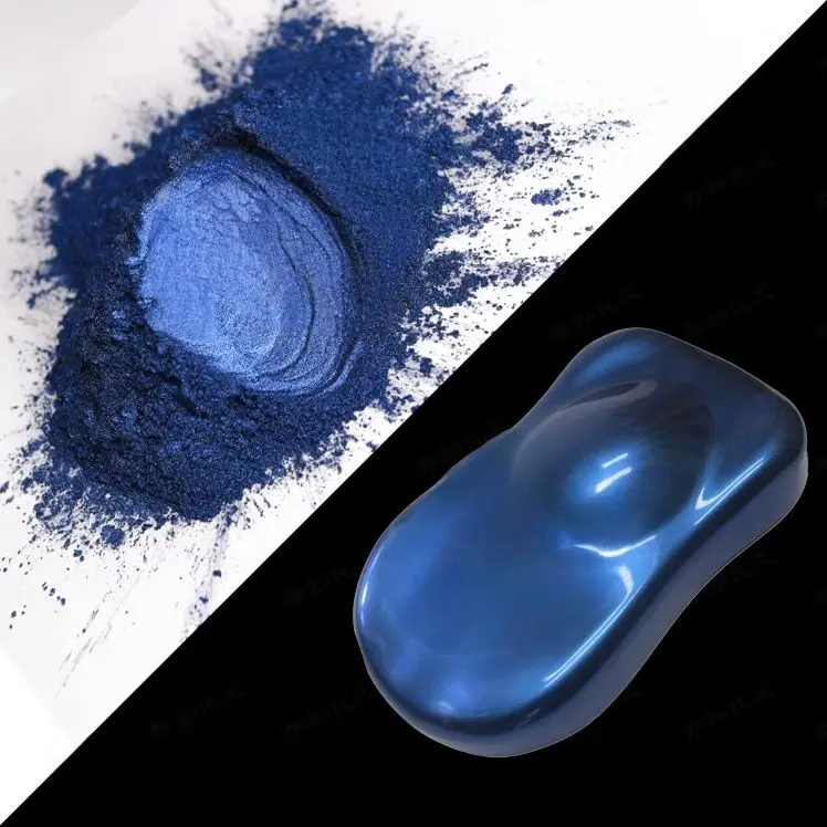 Metallic Blue candy pearl car paint colors, mica pearl Kandy Car Paint Pigment Powder