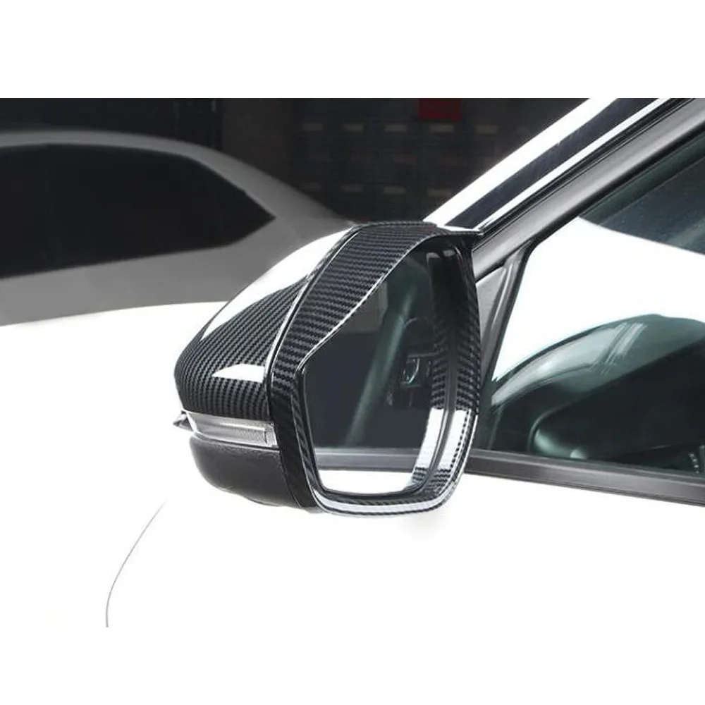 Eyebrow Rear View Side Glass Mirror Trim Frame Rain Shield Sun Visor Shade Parts For Ford Explorer U625 2019 2020 2021 2022 2023