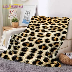 3D Colorful Zebra Stripe Leopard Tiger Print Pattern Soft Flannel Blanket,Throw Blanket Comfortable Blanket for Picnic Beds Home