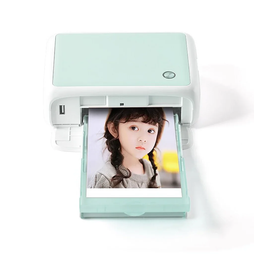 Full Color Photo Thermal Sublimation Printer 300dpi AR Printing WiFi Connection Automatic Lamination MIni Pocket Photo Printer