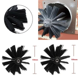 100/150mm Dryer Vent Chimney Cleaning Brush Lint Remover Bristle Head Nylon Suitable chimney cleaning kit Accessory