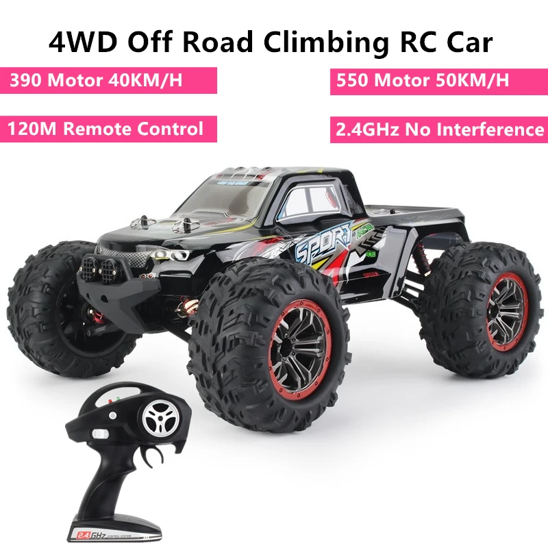 4WD 50KM/H High-speed RC Racing Car Remote Control Off-road Vehicle Large Climbing Shock Absorption Metal Competitive Model Car