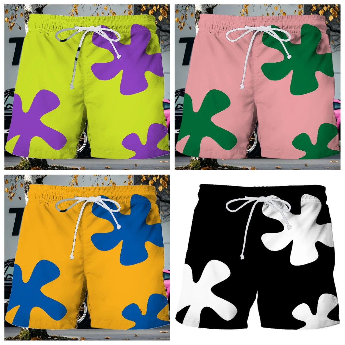 

New 3D Anime Patrick Star Board Summer Men Shorts Trunks Quick Dry Beach Swiming Shorts Women Men Short Pants Beach Kid Clothes