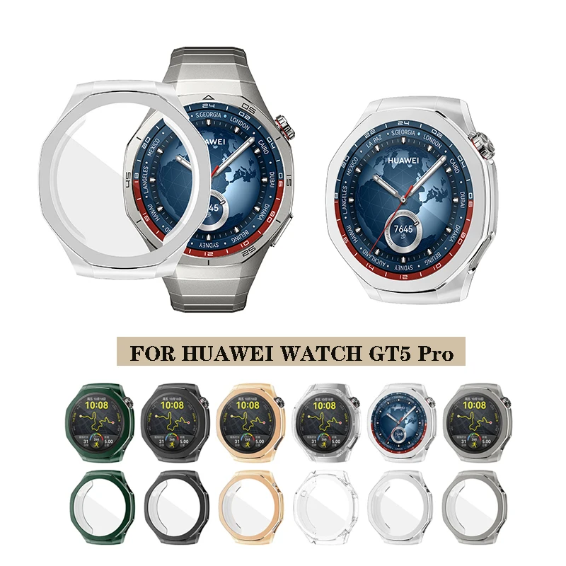 For Huawei Watch GT 5 Pro GT5 46mm 42mm TPU Case Anti-scratch Full All Cover Bumper Cover Protector With Screen Protector