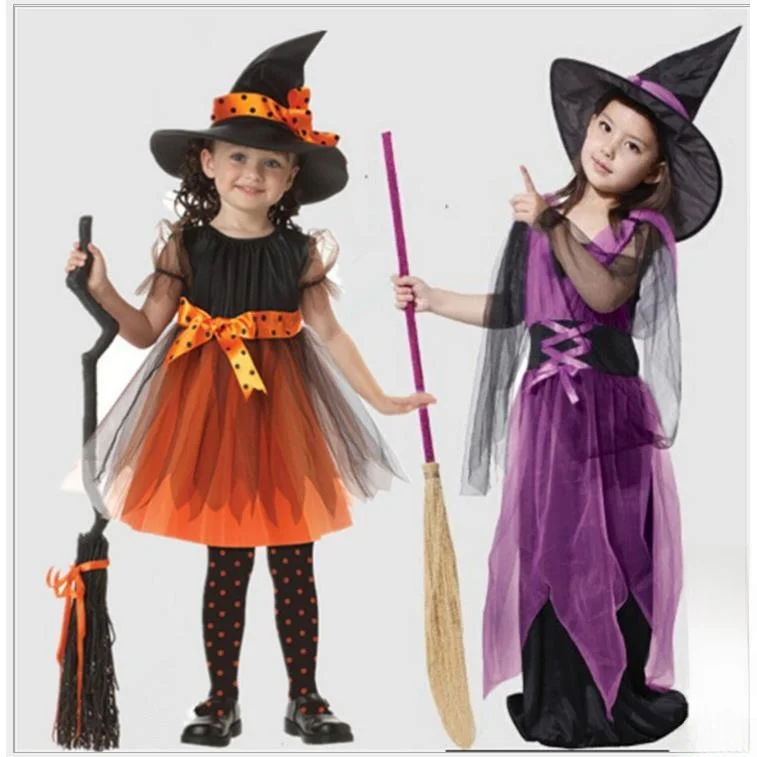 زي الهالوين للأطفال، ملابس أداء لعب الأدوار الساحرة، مادة البولي يوريثان مناسبة للأعمار من 7 سنوات فما فوق #1