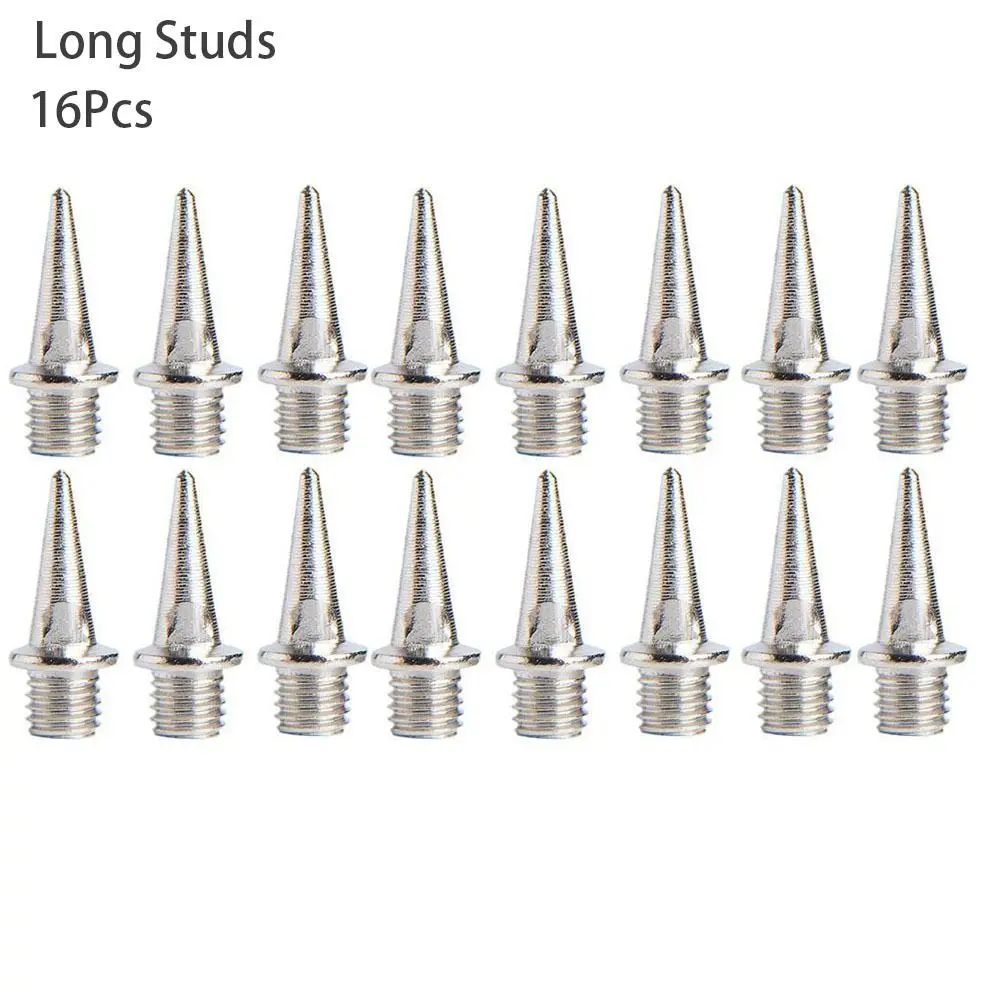 

16 шт. прочные стальные шпильки для обуви, легкоатлетическая полевая обувь, шипы для беговых лыж, гусеничные шипы