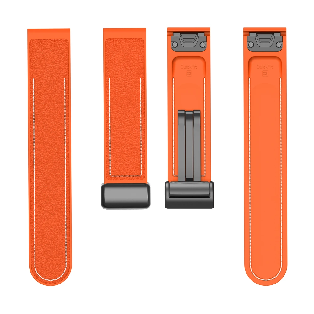 22 مللي متر حزام سيليكون للغارمين Forerunner 935 945 955 965 الفرقة الرياضية المغناطيسي للطي مشبك حزام الساعات