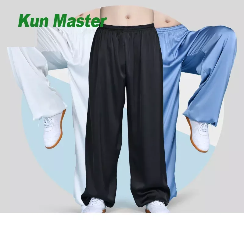 

Tai Chi Pants Wushu Clothing Kung Fu Trousers Martial Art Uniform Breathable Loose 2022 New Style Elastic Waist