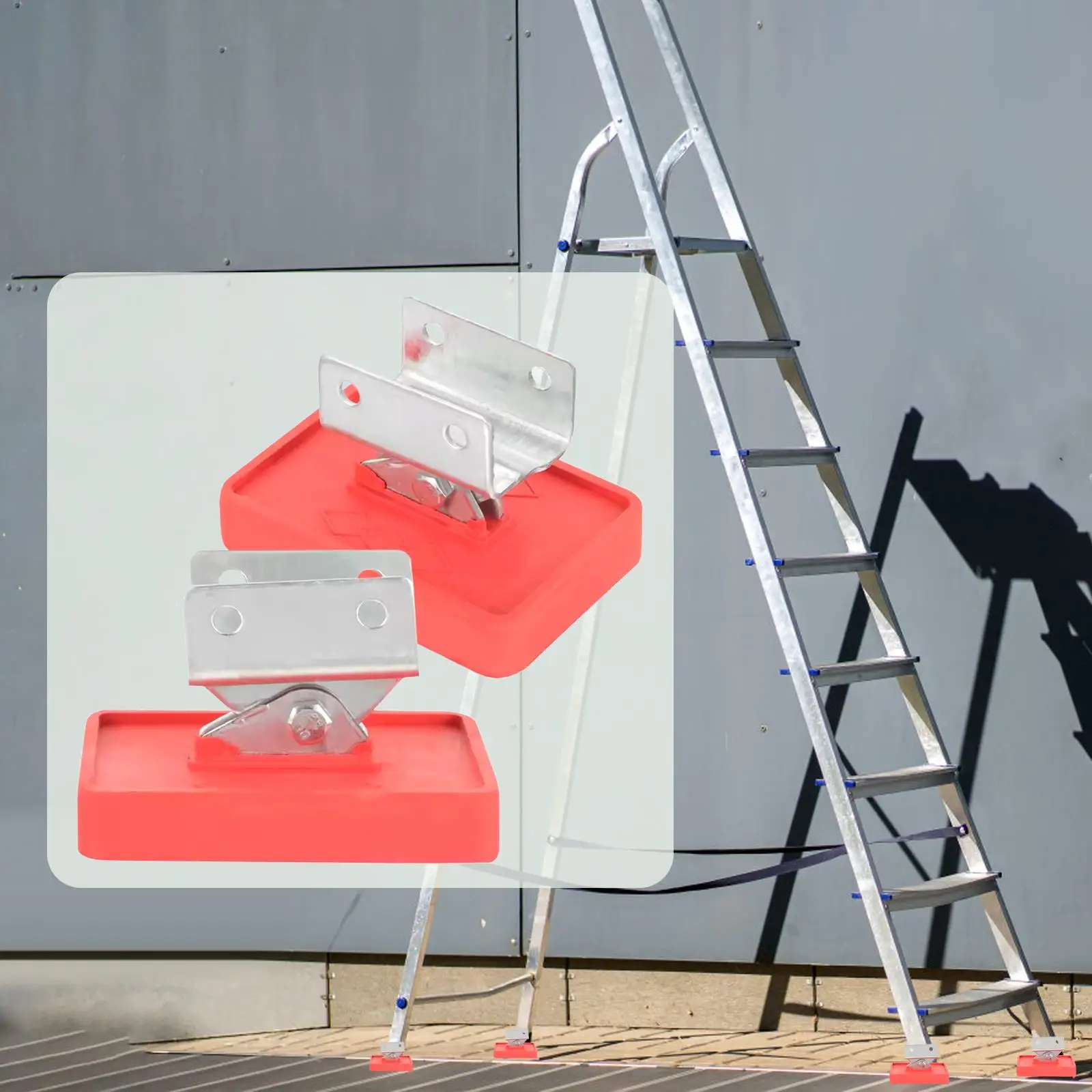 2개 사다리 발 커버 안정화 미끄럼 방지 부품 사다리 발 매트