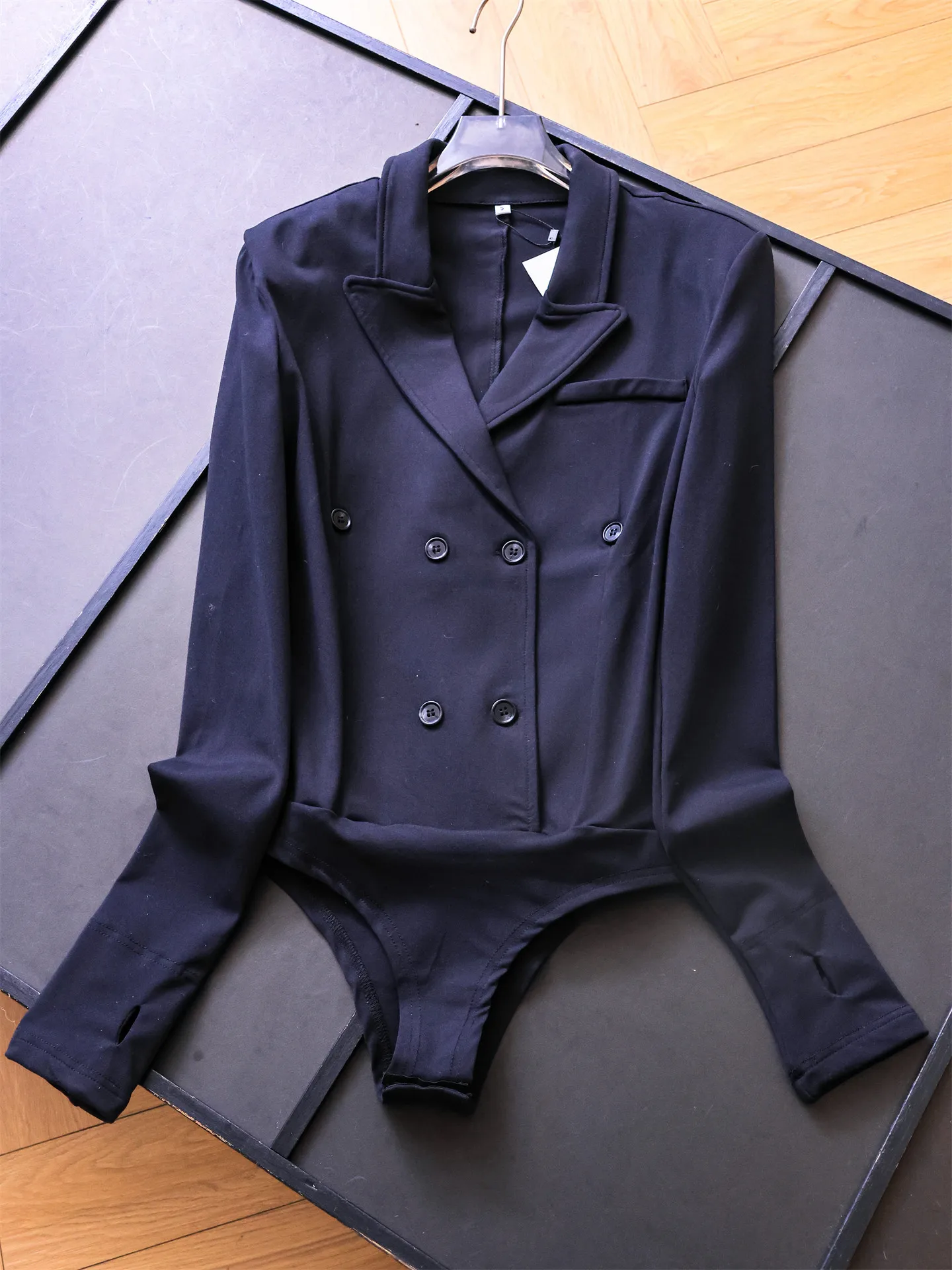 Terno de malha slim fit Jaet Rer feminino V-ne design trespassado alta elasticidade commute Sle ort calças