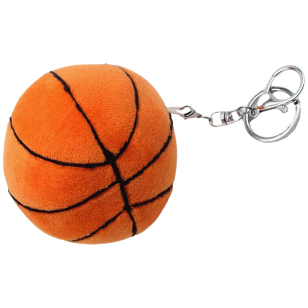 Phone Charm Strap Basketball Keychain Football Keyring Keychains for Women Hairy Bag Plush