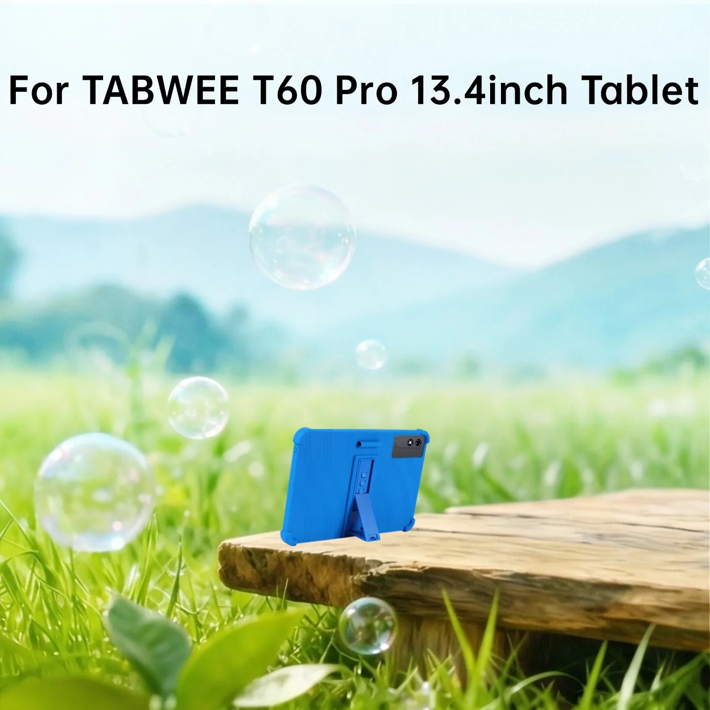 For TABWEE T60 pro Tablet 13.4inch Android 16 Shockproof Case Kids Friendly Soft Silicon Stand Protective Cover