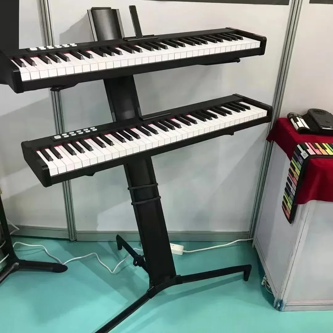 

2025 Keyboard Stand Double Brace Heavy-Duty Adjustable Piano Stand with Accessories