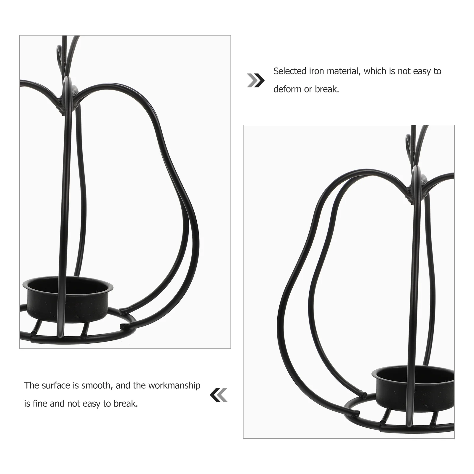 

1Pcs Iron Candlestick Retro Wrought Holder Unique Dinner Table Ornament Vintage Decorative Stand for Home Party