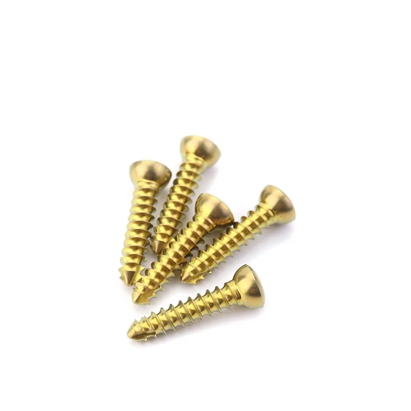 1.1mm Titanium Self-tapping Cortical Screws Pet Veterinary Orthopedics Implants Veterinaria Accessories Surgical Instruments