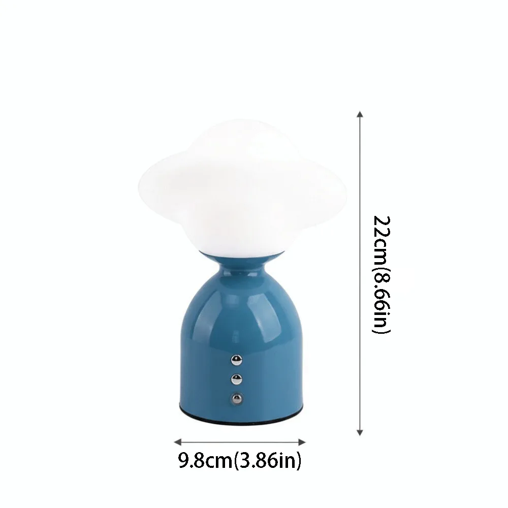 

Touchable Dimming Night Light Type-C Rechargeable Modern Minimalist Table Lamp Cartoon Design Creative Decorative Bedside Lamp