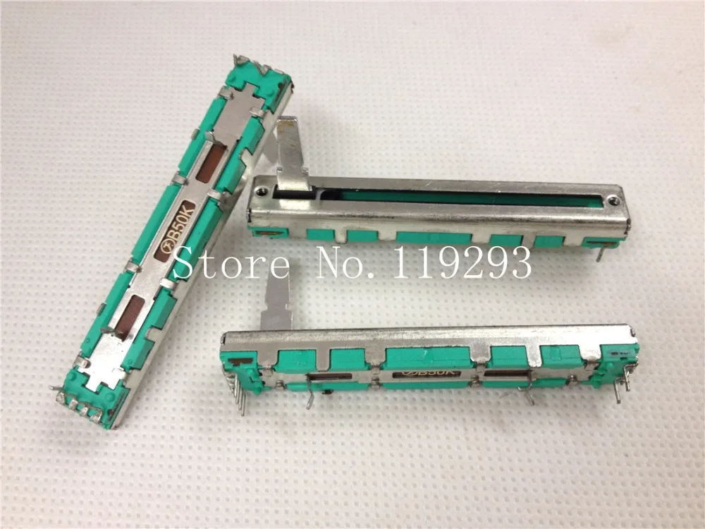 

[SA]Taiwan Polyshine F 6 cm straight slide potentiometer B10K 20MM shaft /B50K 15MM axis.--10PCS/LOT